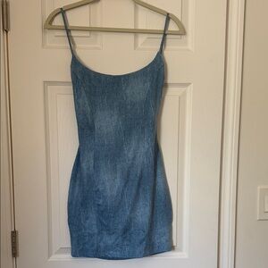 Windsor Blue Denim look Mini Dress